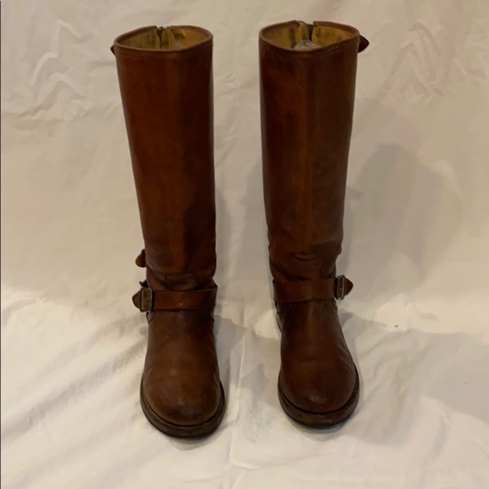 Frye Veronica Slouch Boot- zip back